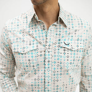 Camisa Mcallen Estampada Beige 015