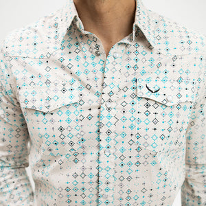 Camisa Mcallen Estampada Beige 015