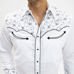 Camisa Rangers Estampada Blanco Flores 053