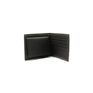 Cartera Tombstone Corta Grabada Café 01500C