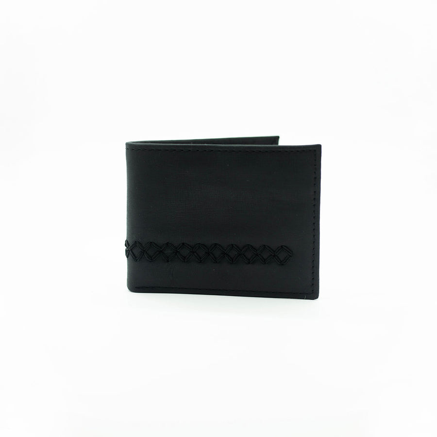 Cartera Tombstone Corta Tejida Negro 002012