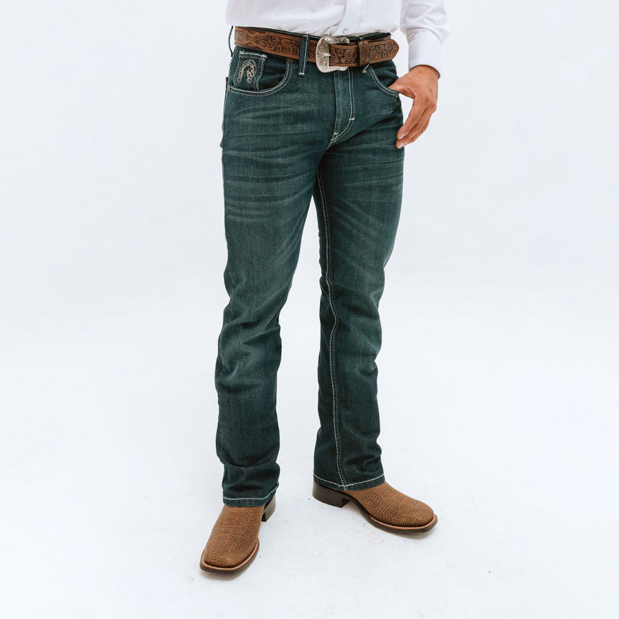 Pantalón Mezclilla KAJM Arabe Verde - Very Vaquero