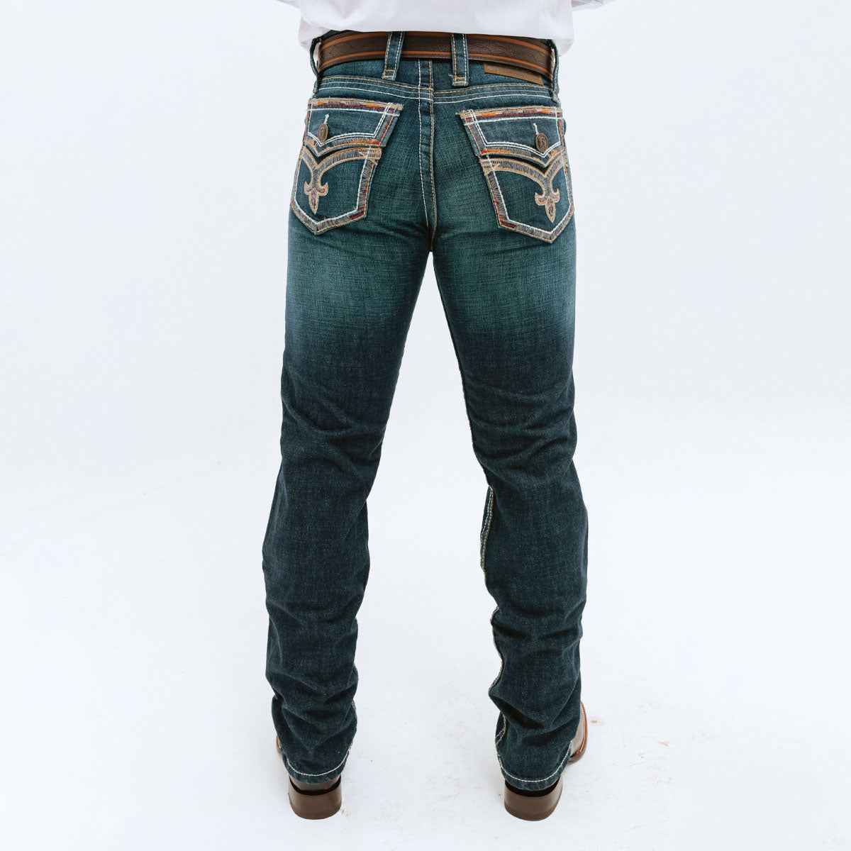 Pantalón Mezclilla KAJM Percherón Bordado Amarillo - Very Vaquero