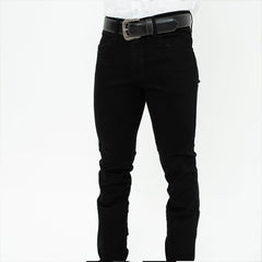 Pantalón Mezclilla Vaqueros Tex Pro Rodeo Negro Stretch 001