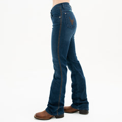 Pantalón Mezclilla Wrangler Cintura Alta 049 - Very Vaquero