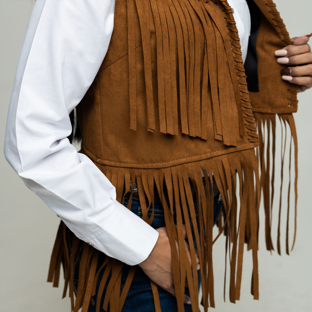 Café Chalecos De Cuero Vaqueros Chaleco Western Para Hombre México