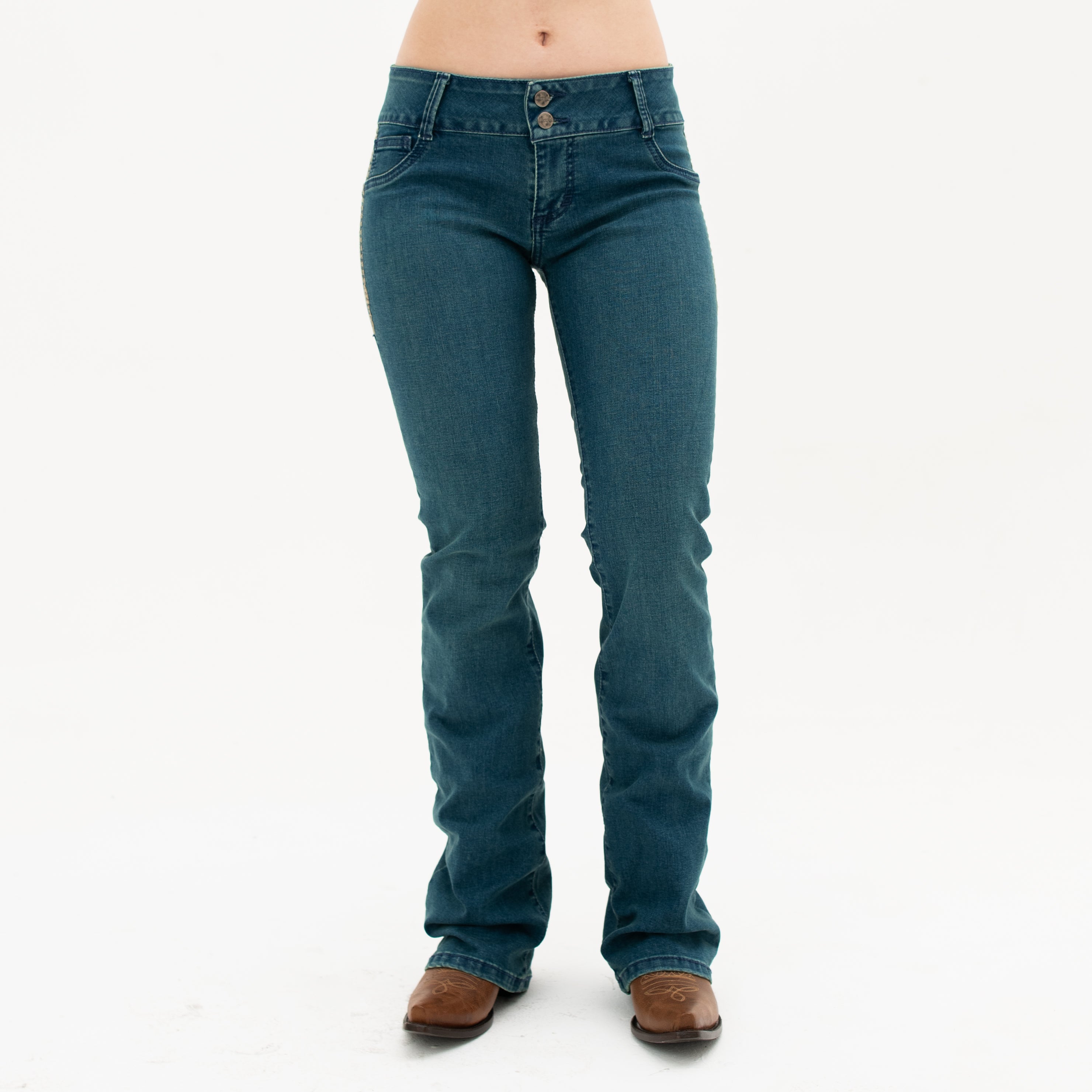 Jeans Vaqueros Wrangler Slim Fit 176 Color Azul Para Mujer