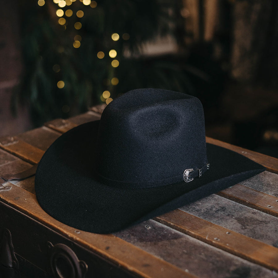 Sombrero Westpoint/Bridon Roper Retro 6X Lana Negro 049